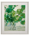Floral Play I Framed Print - Green