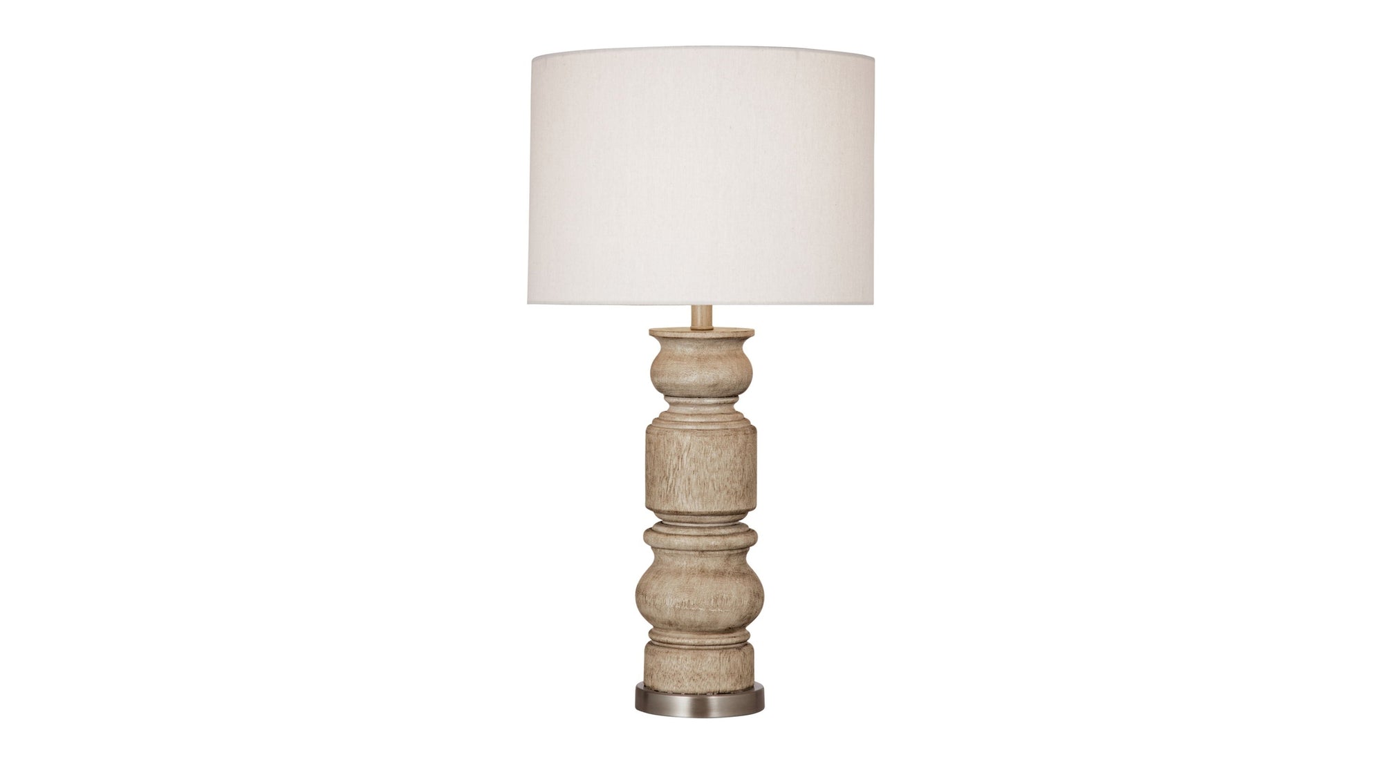 Helford - Table Lamp - Light Brown / White
