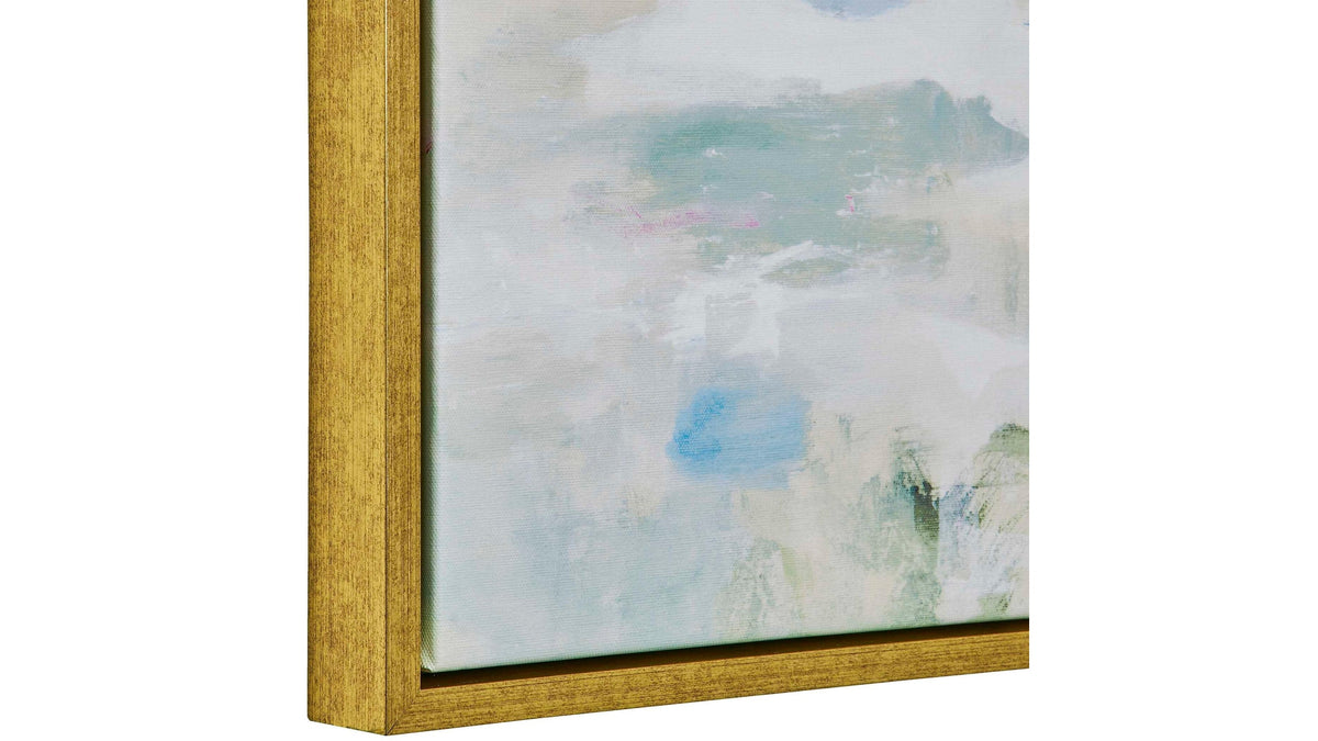 Abstract Reflections - Framed Canvas - Gray