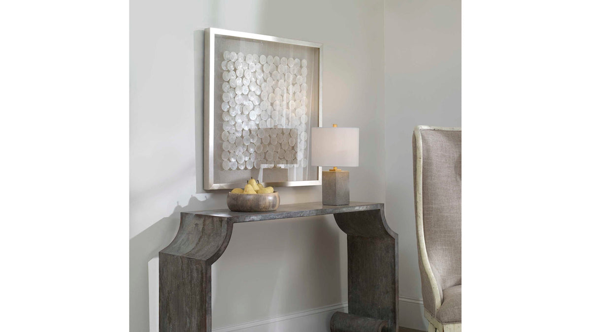 Roxas - Capiz Shell Shadow Box - Silver