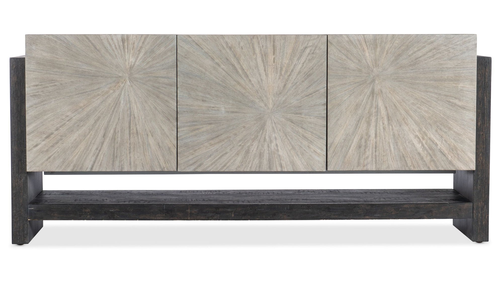 Melange - Ground Perspective Credenza - Pearl Silver