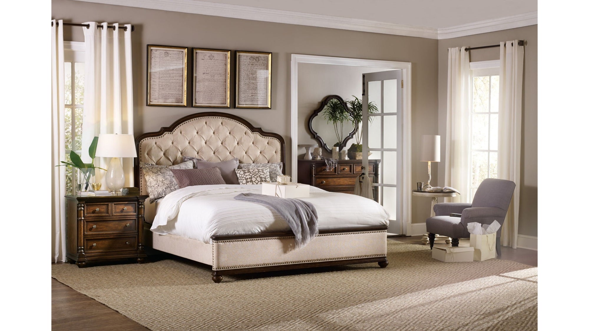 Leesburg - Nightstand - Dark Brown