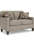 Moxy - Fabric Loveseat With Straight Track Arms