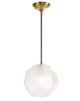 Geodesic - 1 Light Mini Pendant - White