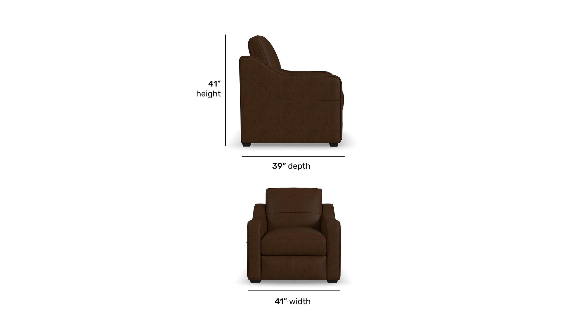 Hudson - Chair - Dark Brown