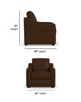 Hudson - Chair - Dark Brown