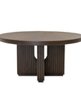 Athens - Round Dining Table - Chocolate Brown