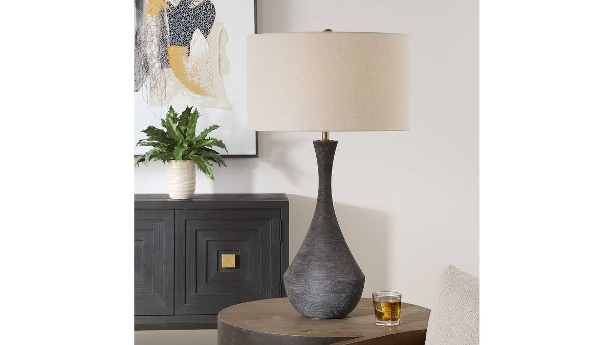 Helston - Table Lamp - Dark Charcoal