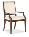 Archives - Upholstered Arm Chair - Beige / Brown