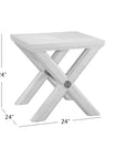 Nadine - End Table - White