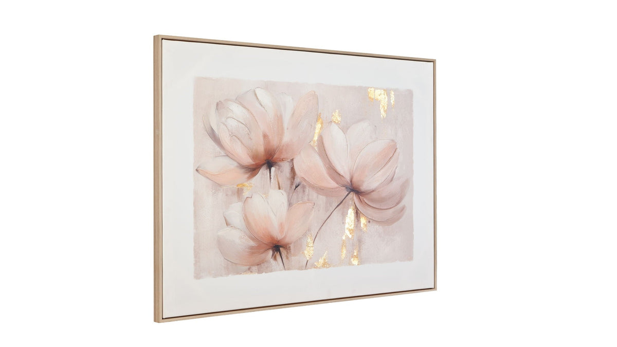Blush Magnolia I Framed Canvas - Pink