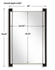 Cunene - Industrial Wall Mirror - Black