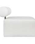 Bolster Back - Armless Outdoor Sofa - White