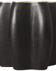 Melange - Even And Flow Round End Table - Black