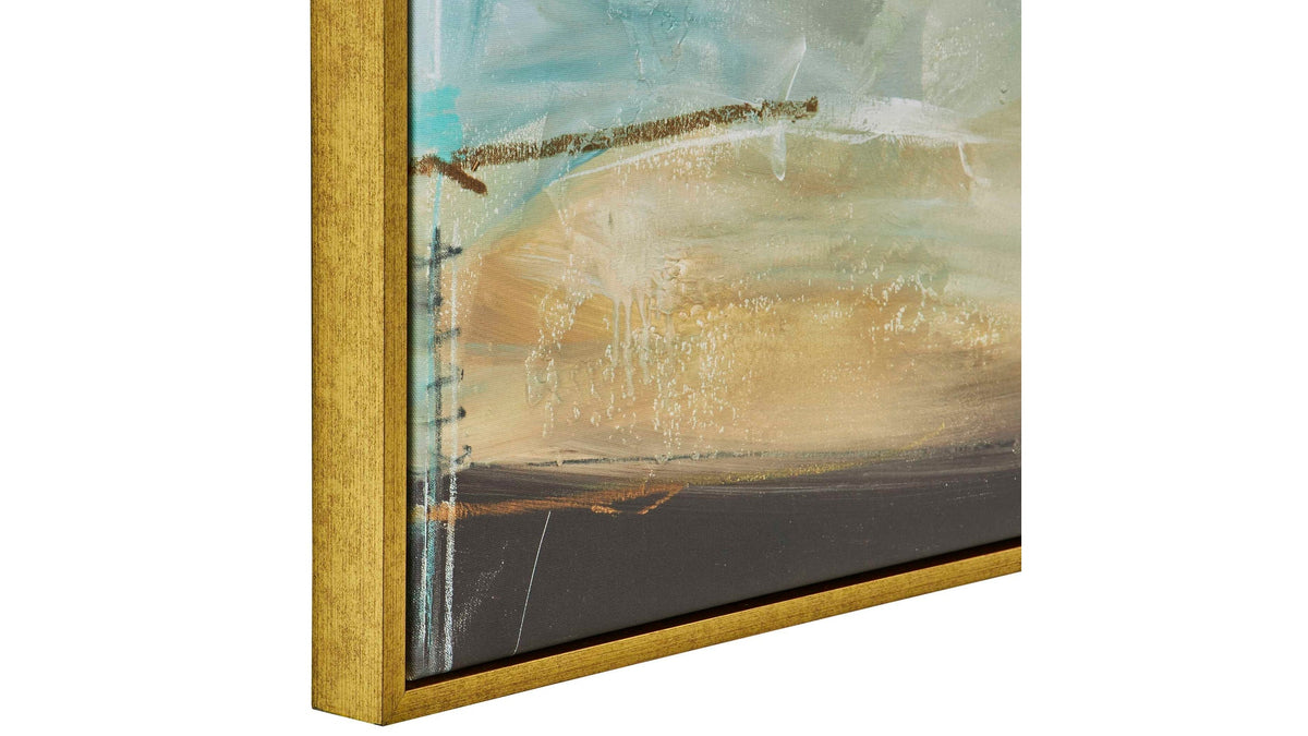 Painters High - Revisited Framed Abstract Art - Gold