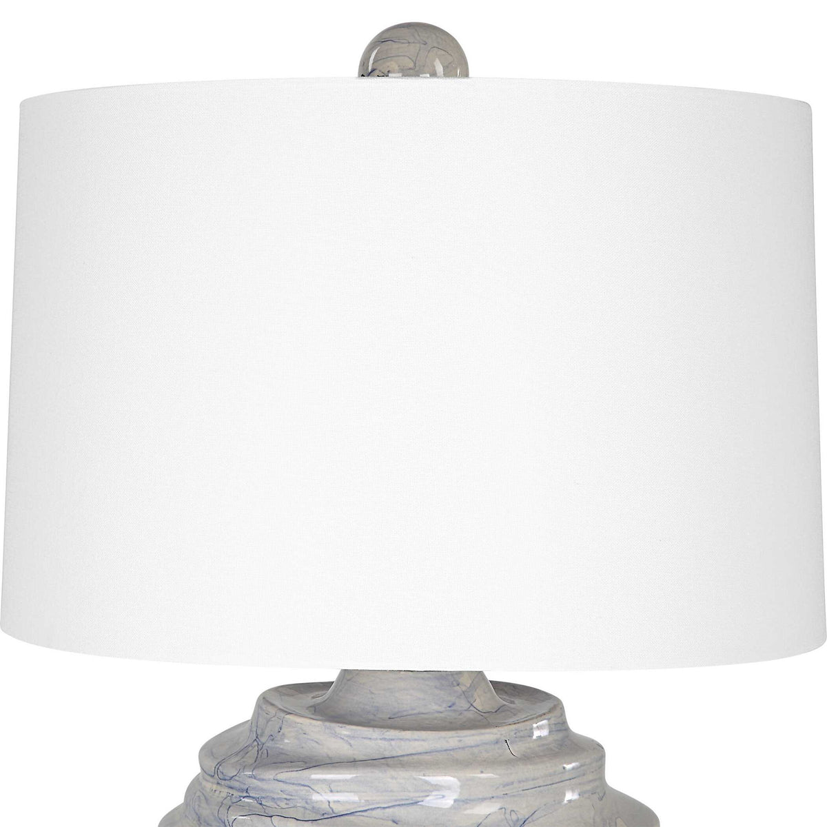 Waves - Blue &amp; White Accent Lamp