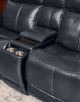 View - Power Reclining Loveseat With Console, Power Headrest & Lumbar