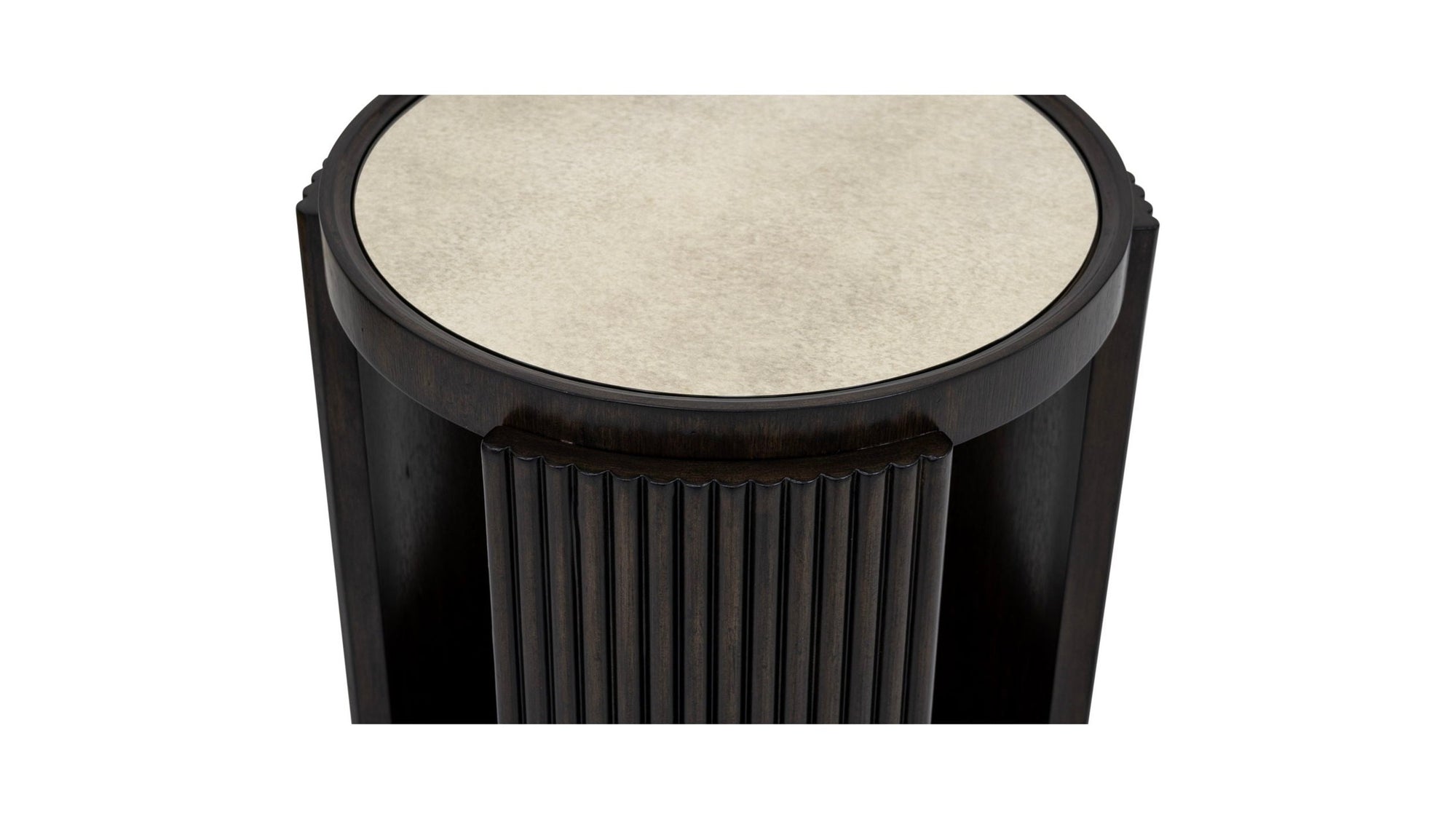 Rivera - End Table - Espresso Oak / Gold