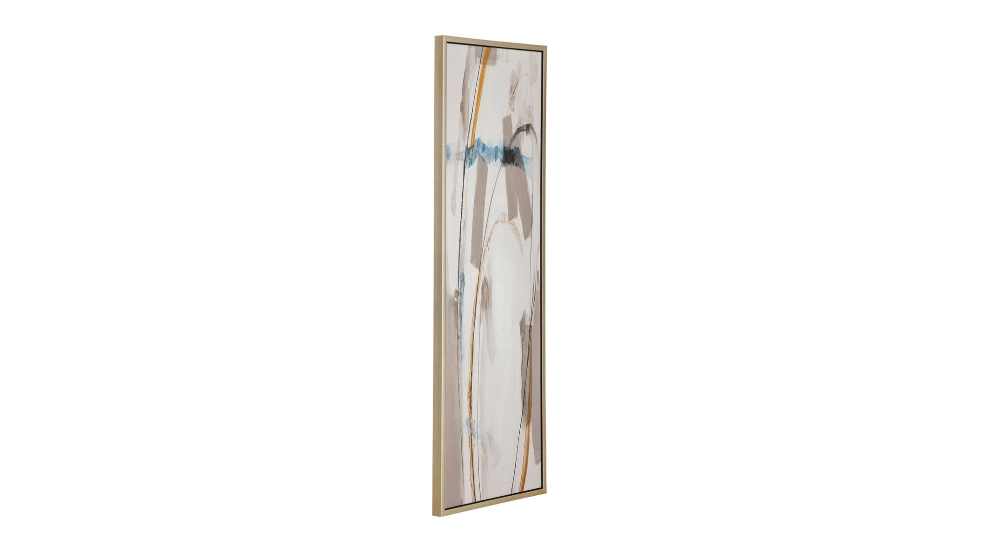 Framed Canvas Tranquil Flow - Gold