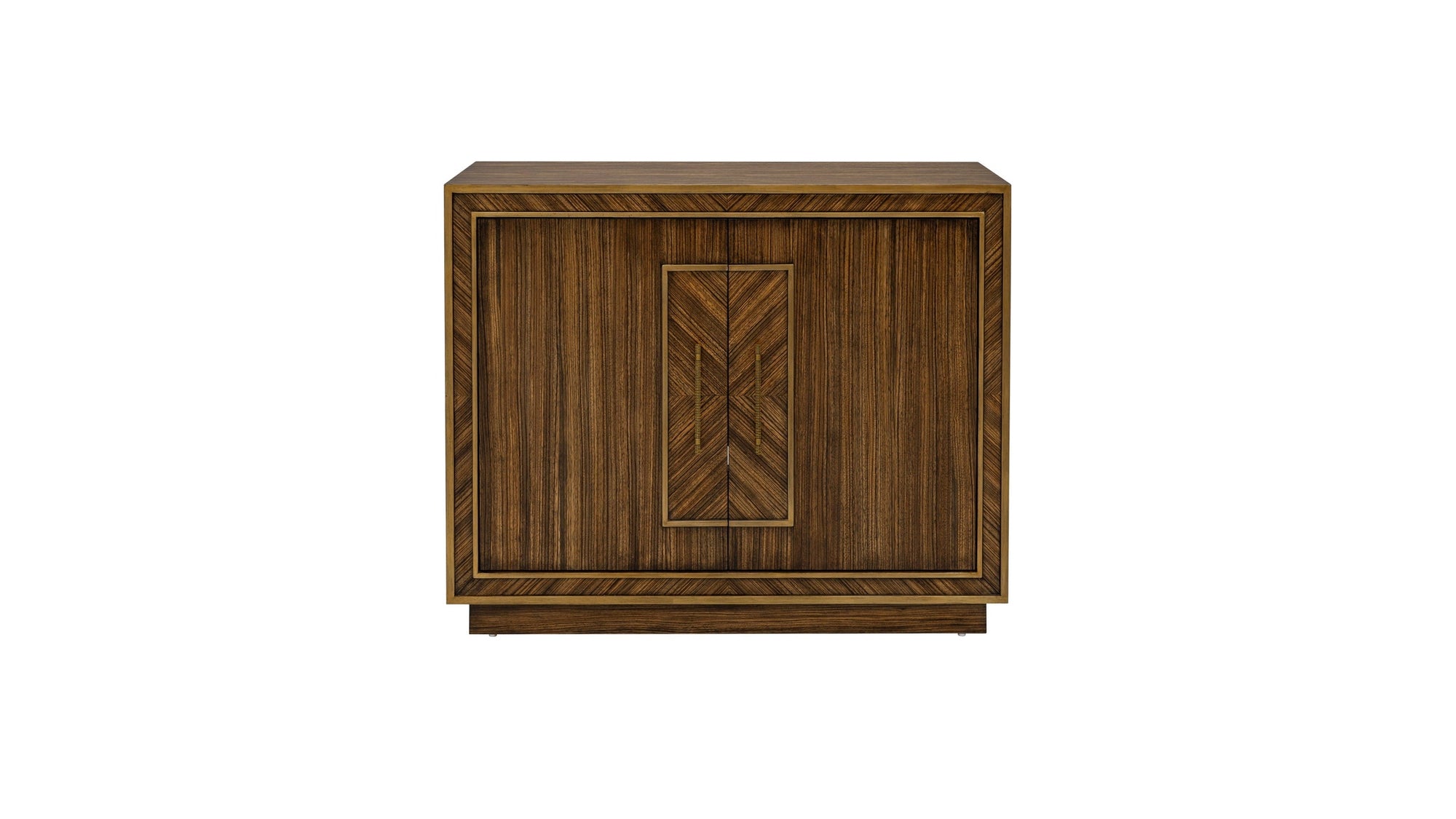 Claudia - Hall Cabinet - Rich Brown Zebrano