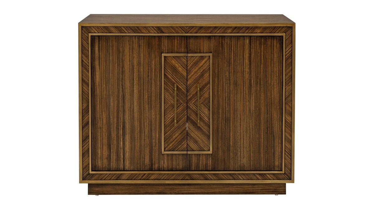 Claudia - Hall Cabinet - Rich Brown Zebrano