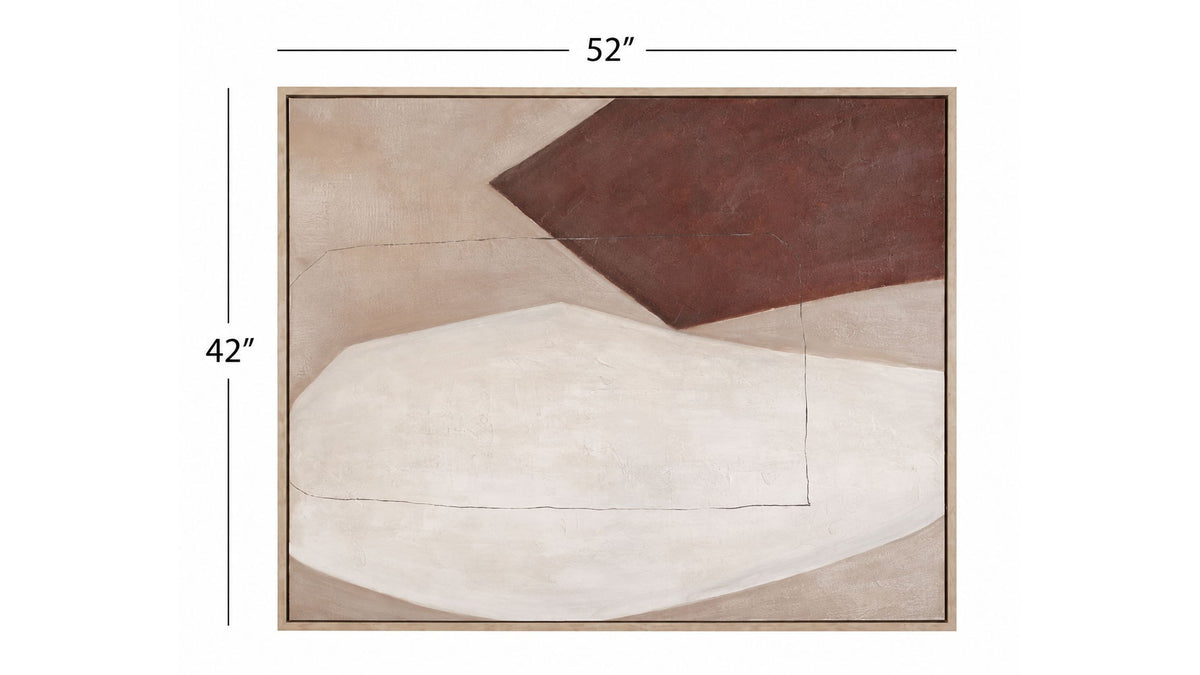 Leadline Framed Canvas - Brown
