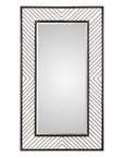 Karel - Chevron Mirror - Black