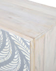 Leia - Bar Cabinet - White Mango / Ivory Bone / Gray