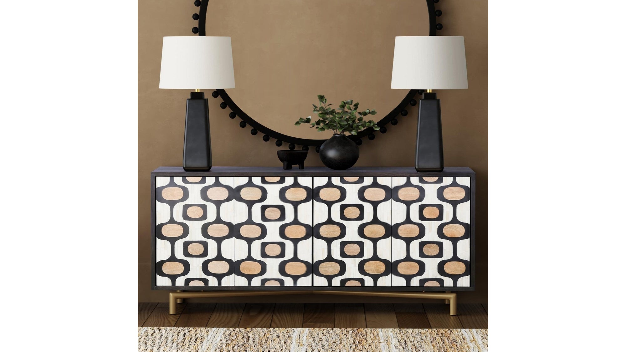 Paxton - Server - Ebony Mango / Ivory / Natural Mango