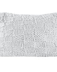 Chess Knit - Dutch Euro Pillow - Gray