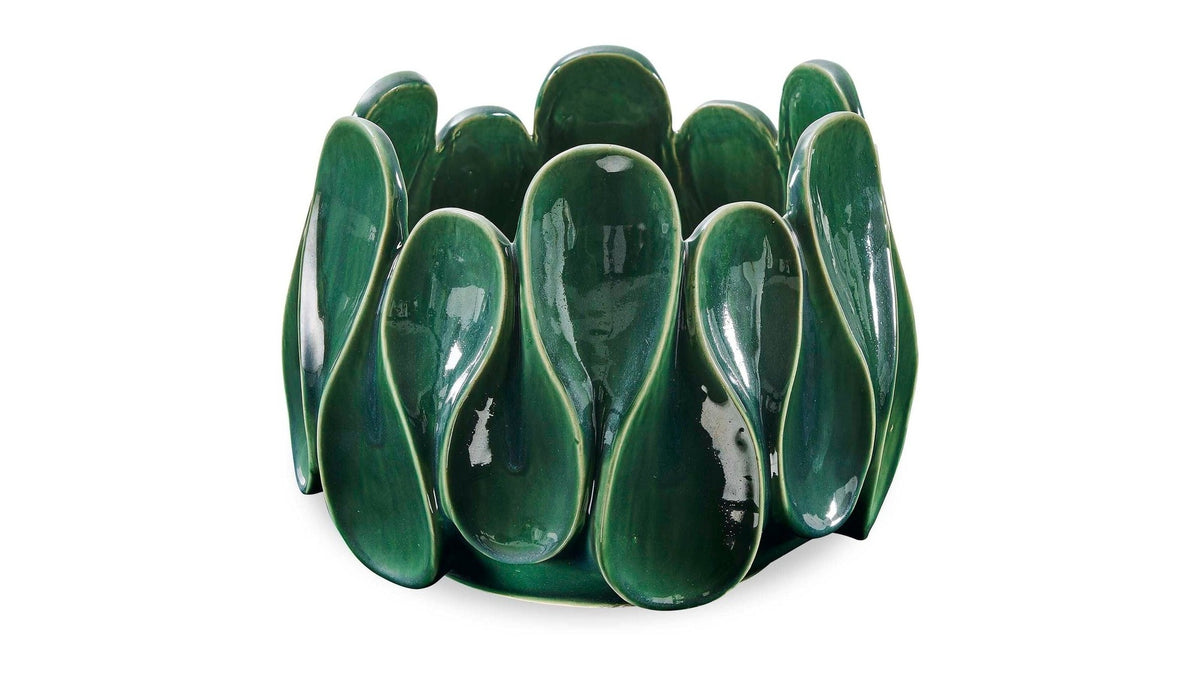 Petal Pinch - Indoor-Outdoor Bowl - Green