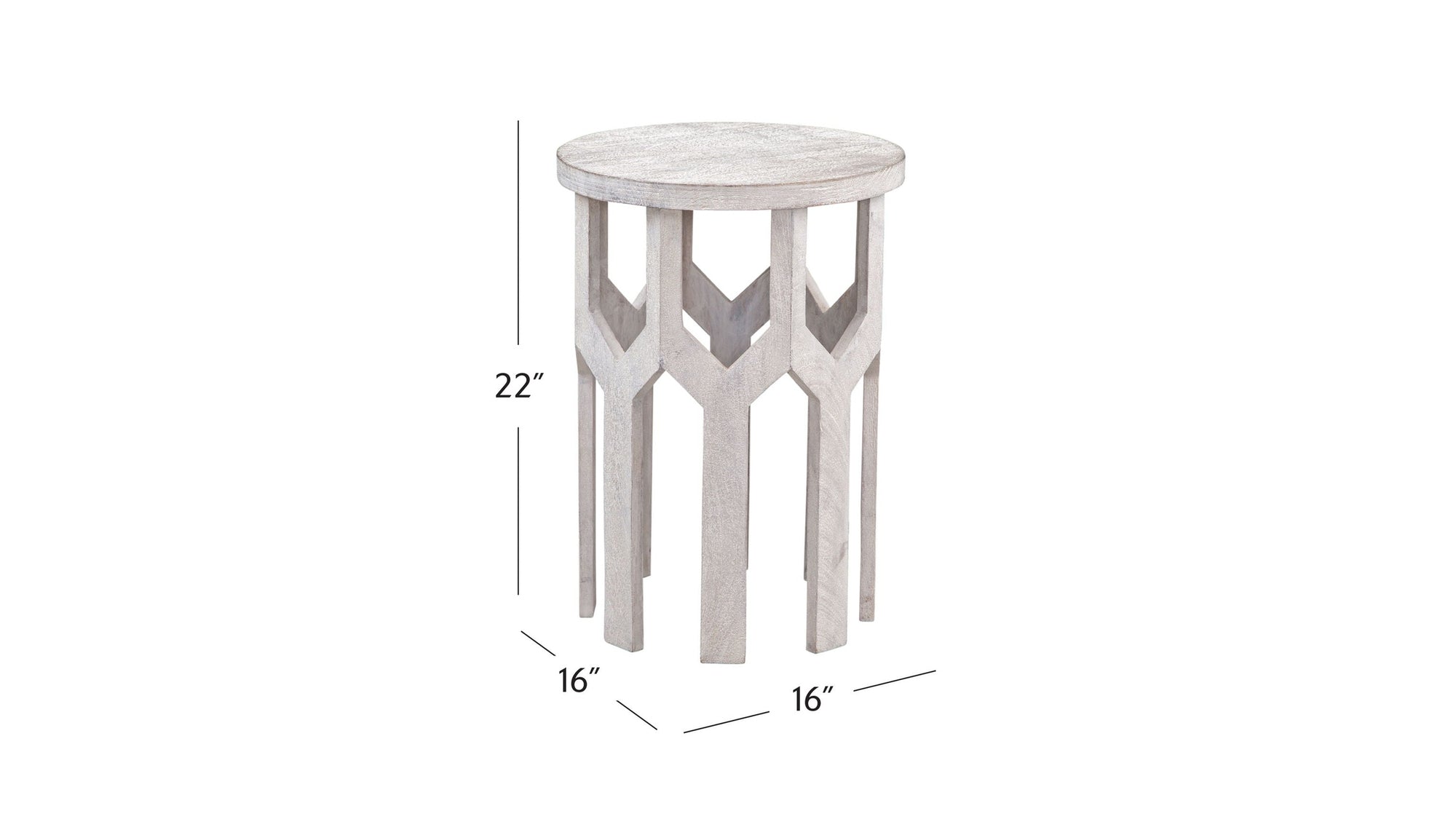 Lloyd - White Accent Table - White