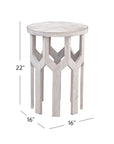Lloyd - White Accent Table - White