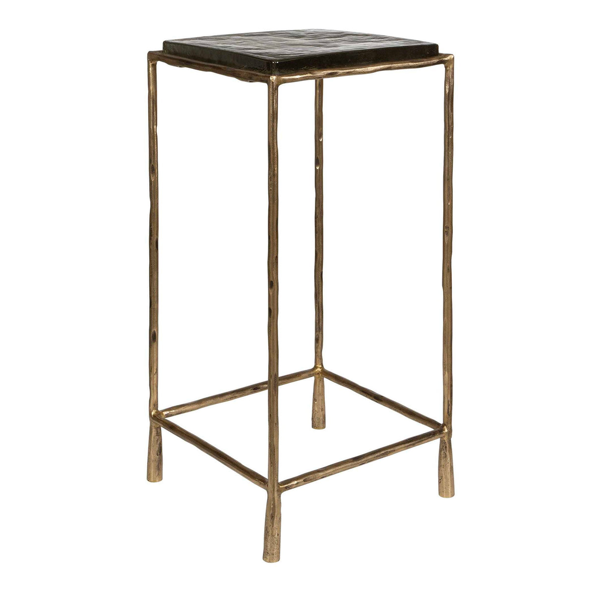 Ovard - Antiqued Accent Table - Bronze