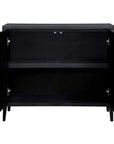 Andrei - Teak Root 2 Door Cabinet - Black / Woodtone