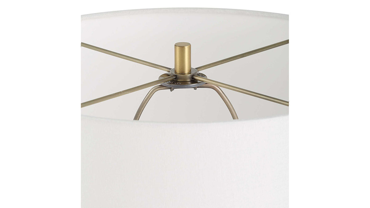 Lyra - Table Lamp - White &amp; Gold