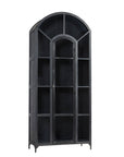 Gilborne - Arched Iron Cabinet - Black