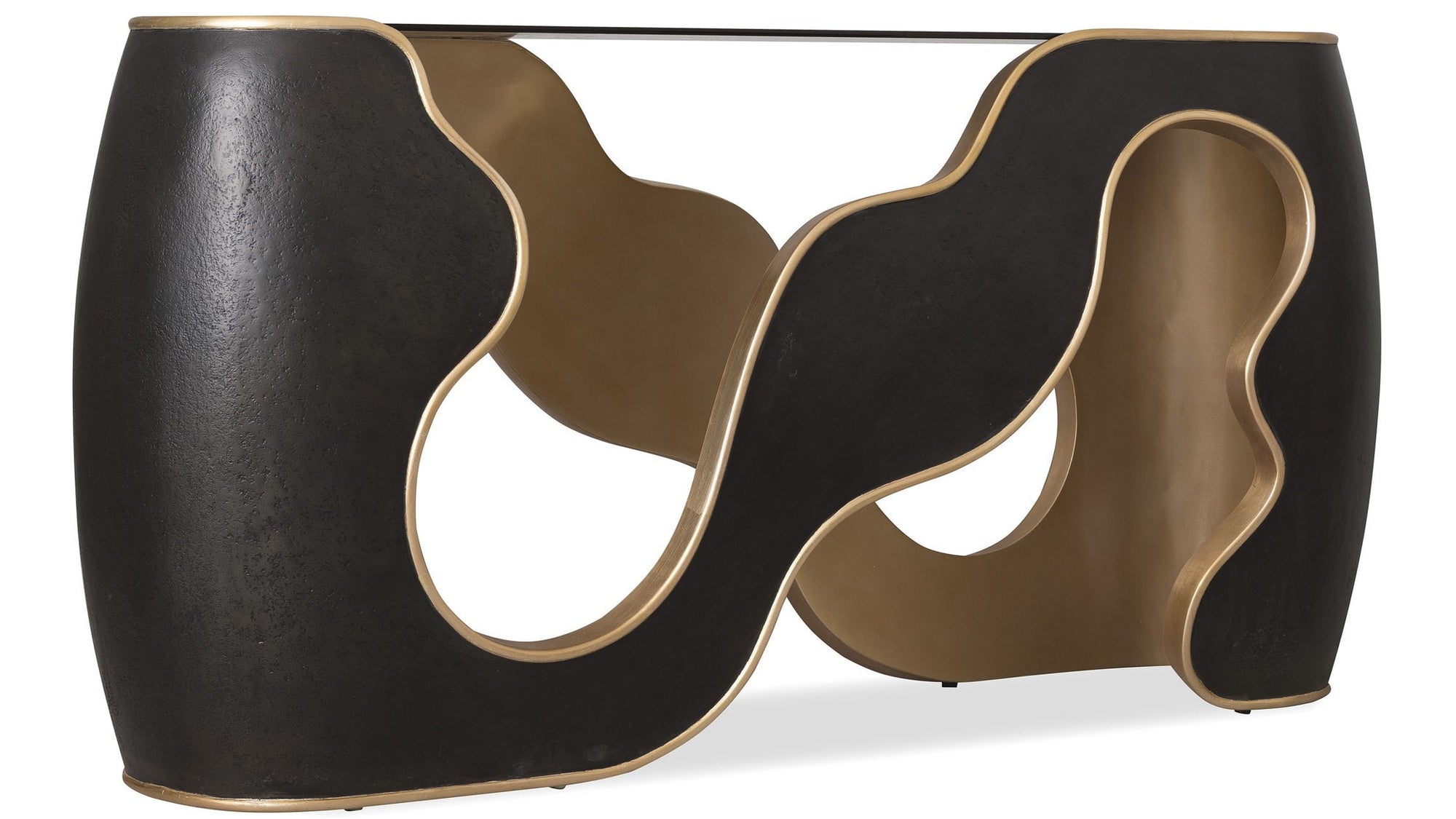 Melange - Even And Flow Console Table - Black