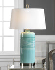 Rila - Table Lamp - Distressed Teal