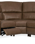 MS - Julian Six-Piece Power Reclining Sectional - Dark Brown