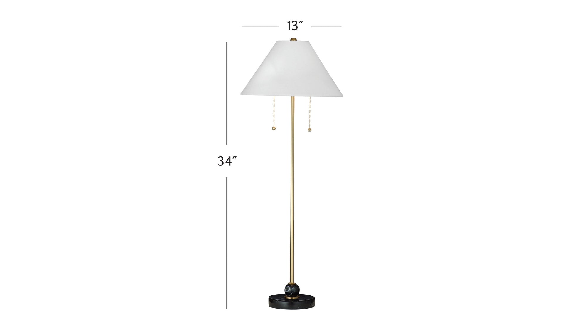 Winfield - Table Lamp - White / Brass