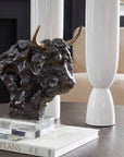 Bison - Bust Bronze Sculpture