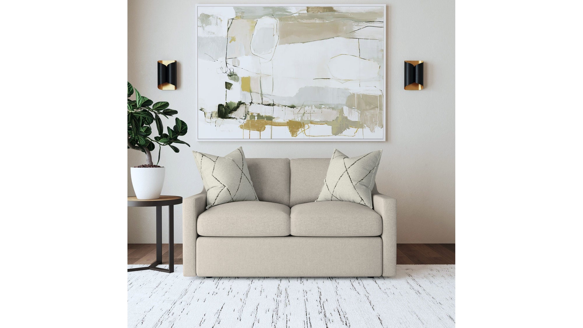 Sky - Fabric Upholstered Loveseat