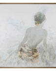 Gold Highlights - Feminine Art - Light Gray