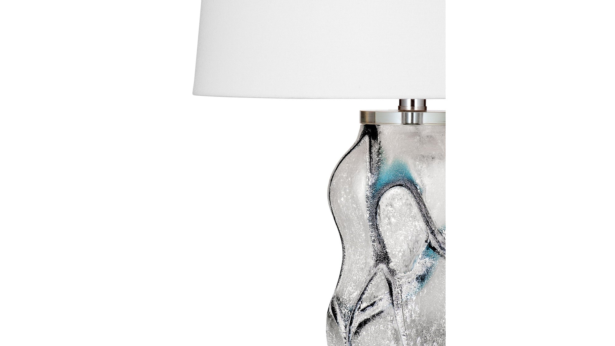 Ion - Table Lamp - Pearl Silver / White