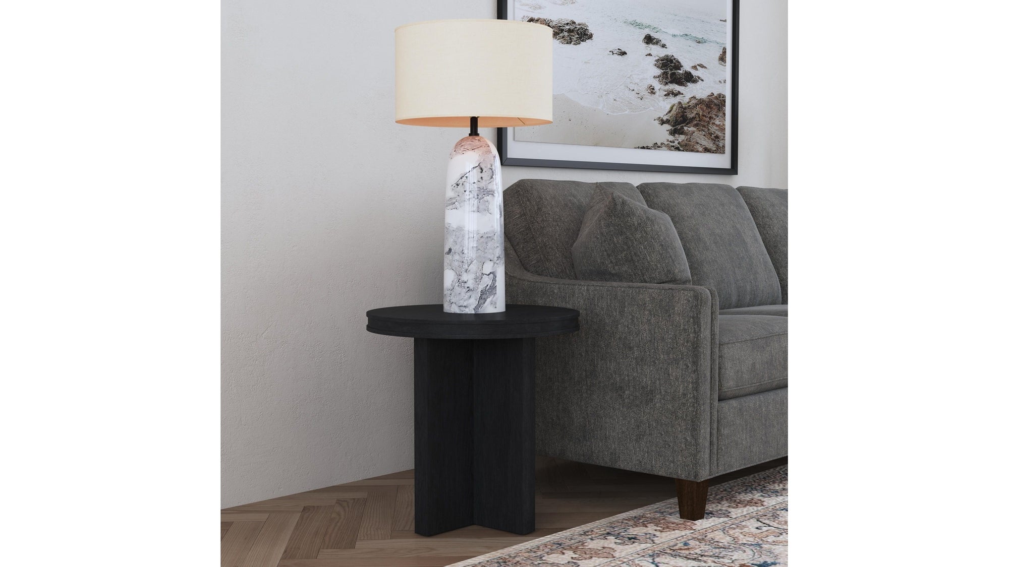 Waterfall - Round End Table