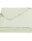 Diamond Linen - Full/Queen Linen Cotton Diamond Quilt - Sea Foam