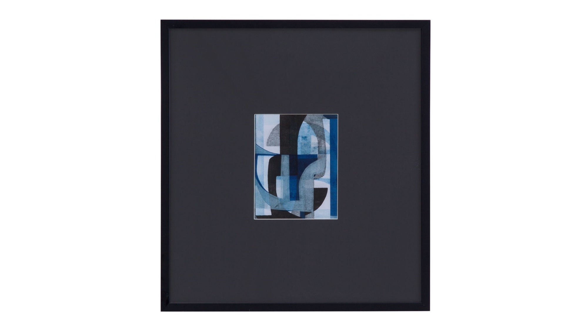 Leo I Framed Print - Black / Blue