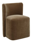Outlook - Modern Velvet Dining Chair - Brown