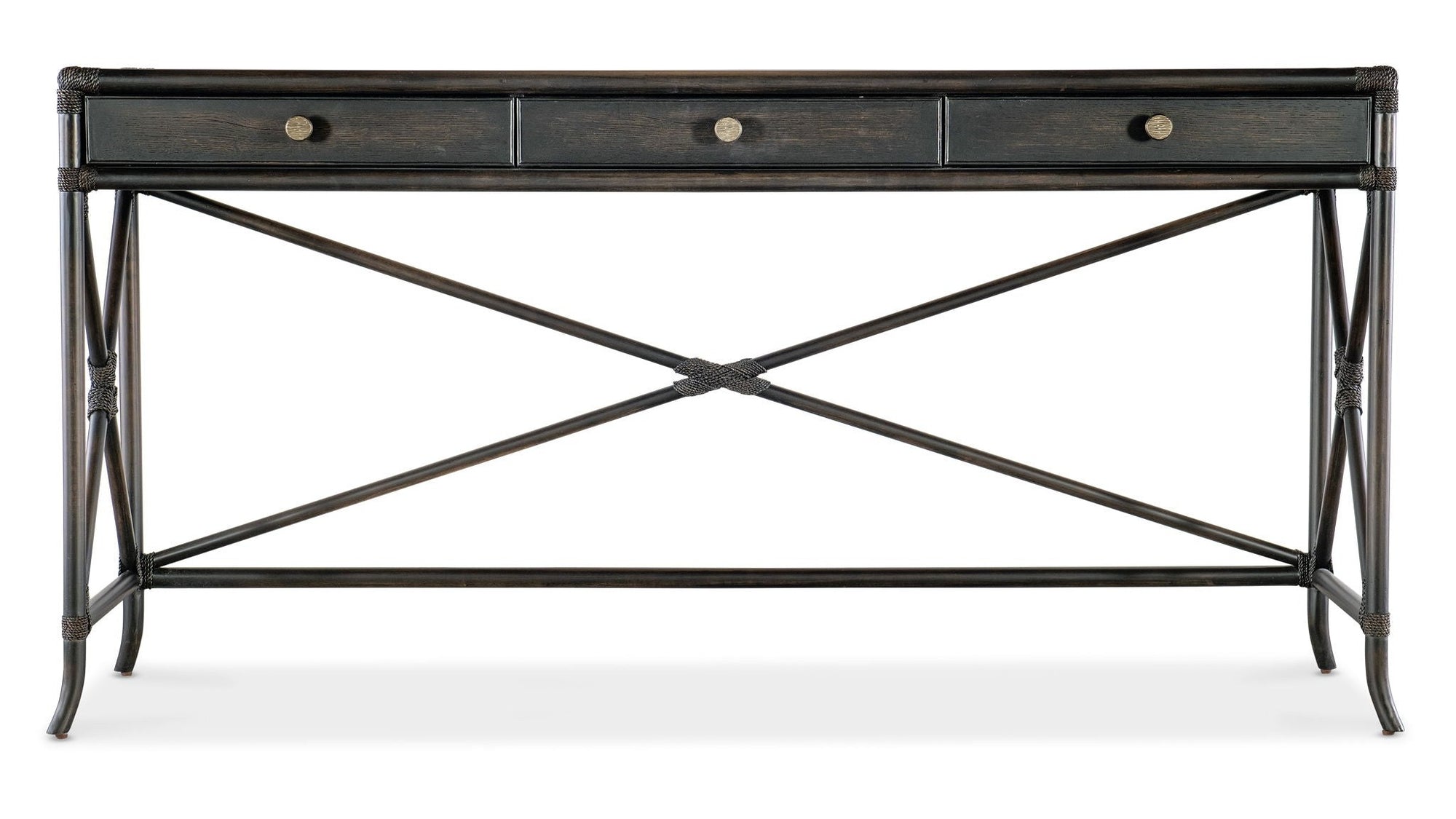 Retreat - Pole Rattan Console